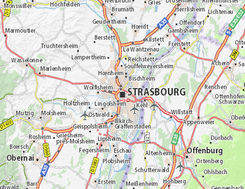 carte de Strasbourg